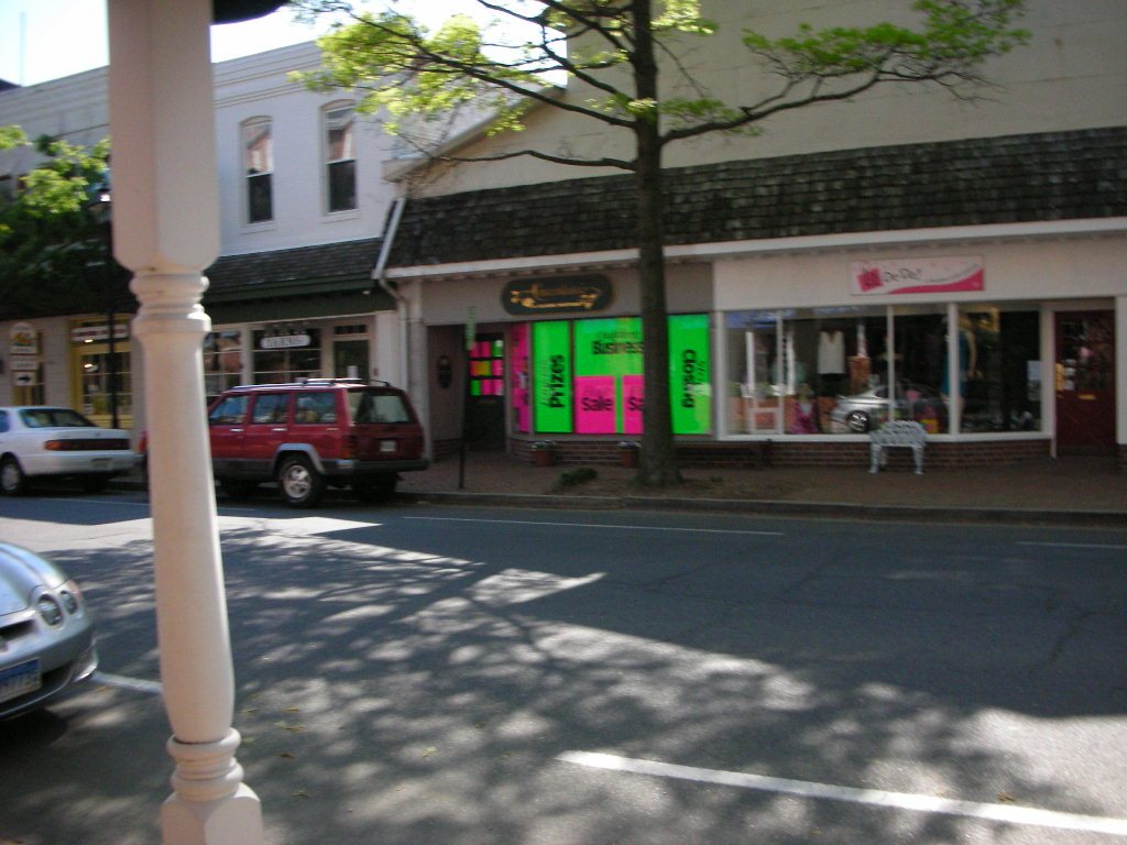 Real storefront dressed for a promotional event